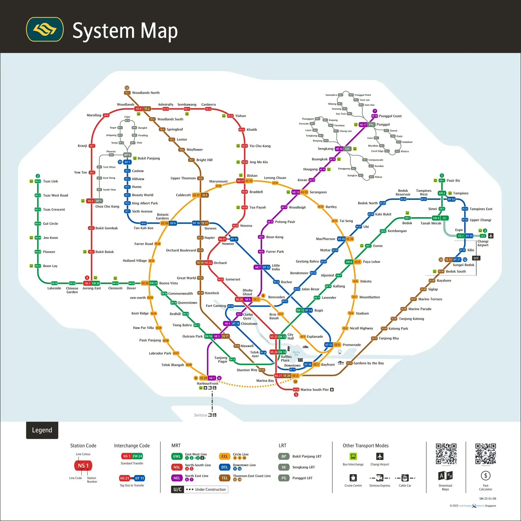 Singapore MRT Map